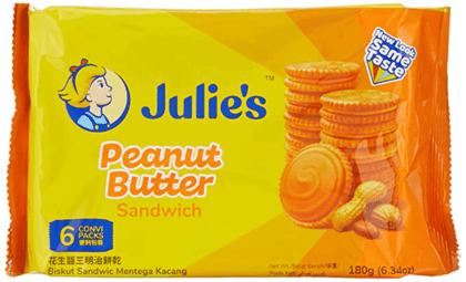 Julie's Peanut Butter Sandwich Cookies, 180 gm