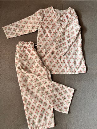 Kids Nightsuit - Flower Fun-6-8 yr