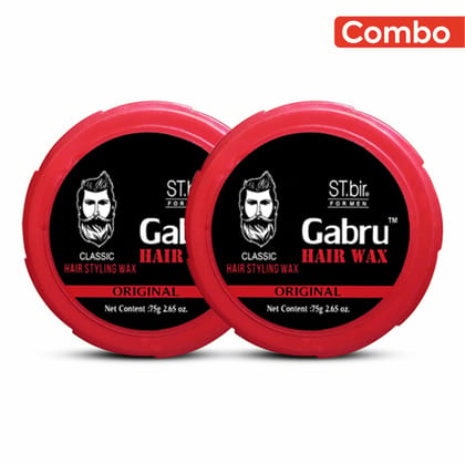 ST.Bir Gabru Hair Styling Wax Classic 75gm (Pack of 2)