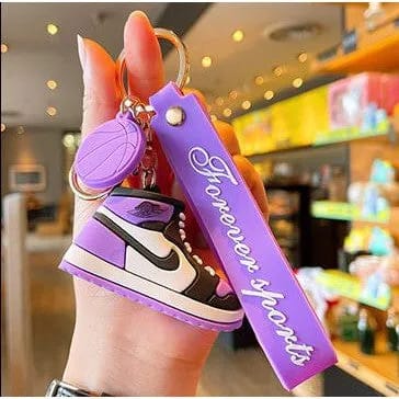 Forever Sports Sneakers Keychains - Single Piece-Purple