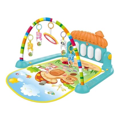 Prime Deals Kick and Play Musical Keyboard Mat Piano Baby Gym & Fitness Rack Baby Play Mat Gym with Hanging Rattles Lights & Musical Keyboard Mat Piano Multi-Function Gift for Baby Boy,Girls,Pack