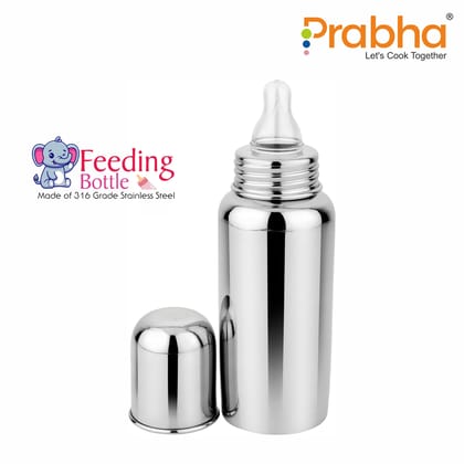 Stainless Steel Baby Feeding Bottle-200-ML