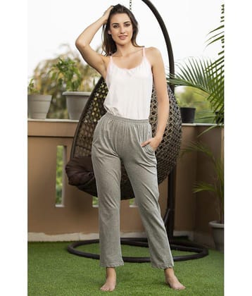 Clovia 100% Cotton Pajamas - Grey - None