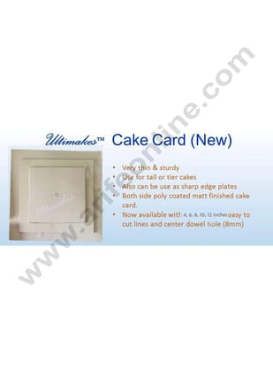 Cake Decor Ultimakes Cake Card - Square 8 inch