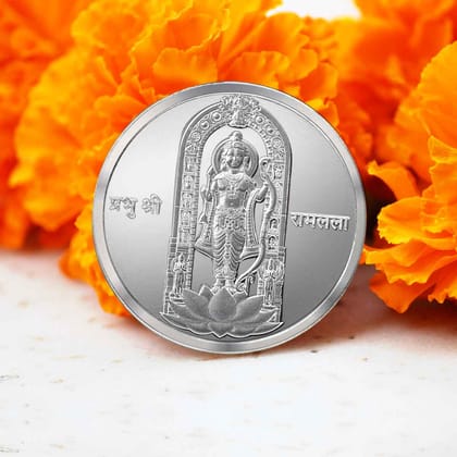 999 Silver Ram Lalla Ayodhya Dham 10 Gram Coin