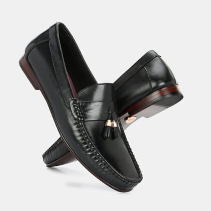 Black Tassel Loafers by Lafattio-11 / Black