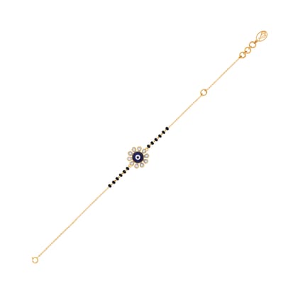 Senco Gold Floral Gaze Diamond Bracelet