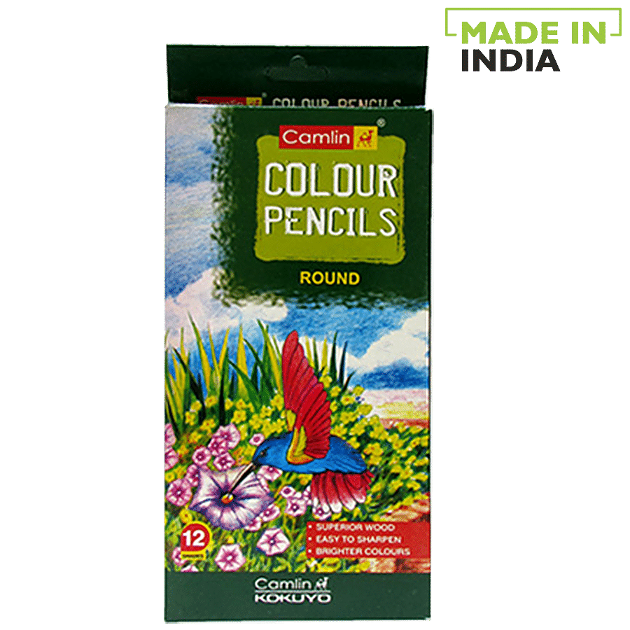 Camlin Full Size Colour Pencil, 12 Shades, 1 Pc