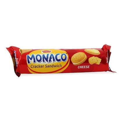 Monaco Sandwich Cracker - Cheese, 100 G Pouch