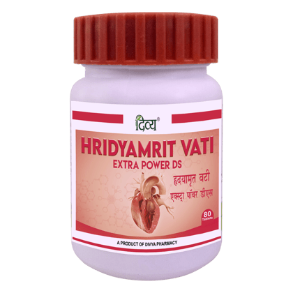 DIVYA HRIDYAMRIT VATI EXTRA POWER DS 80N