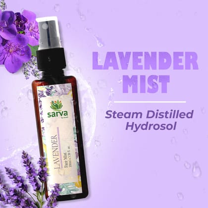 Lavender Mist | Alcohol free | Steam Distilled Hydrosol | Soothing Mist for Relaxation | Natural skincare-100ml