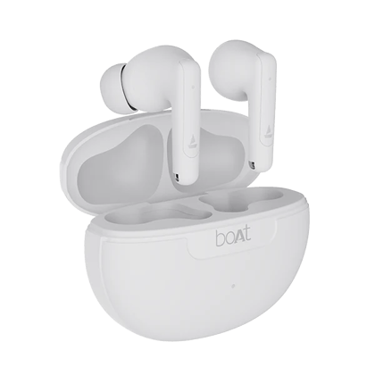 boAt Airdopes 161 ANC | Wireless Earbuds with Active Noise Cancellation up to 32dB, ENx™ Technology, ASAP™ Charge White