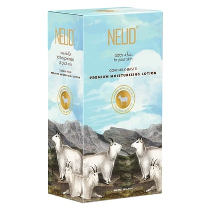 NEUD Goat Milk Moisturizing Lotion 300 ml for Men and Women-1 Pack