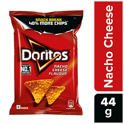 Doritos Nacho Chips - Nacho Cheese Flavour, 44 g Pouch