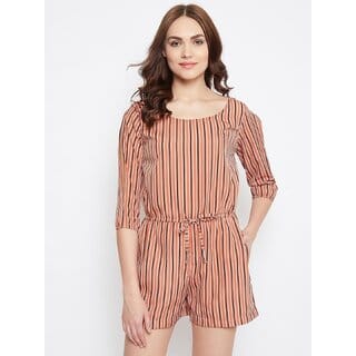 Purys Brown Jumpsuits For Womens