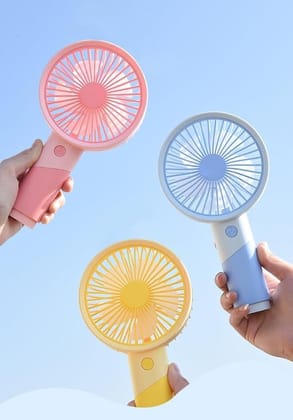 Portable Mini USB Fan with Phone Stand Desktop and Handheld 3 Stage Lithium Rechargeable Mini Fan Cooler 20cm Mini Fan