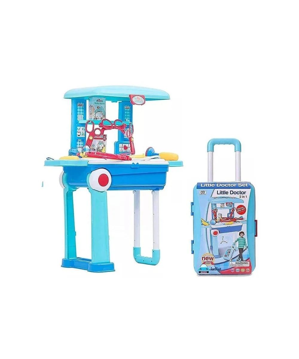 2-in-1 Doctor Nurse Medical Trolley Play Set for Kids