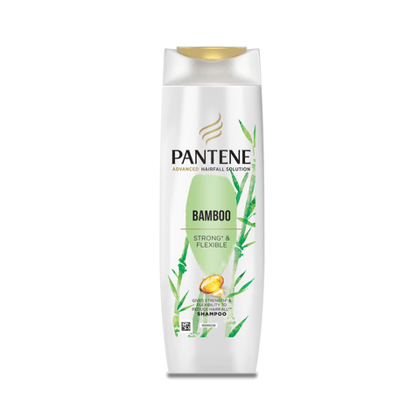 Pantene Bamboo Shampoo - Strong & Flexible, Advanced Hair Fall Solution, Protects Against Damages, 340 ml Bottle