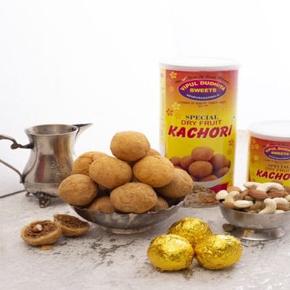 VIPUL DUDHIYA SWEETS Dryfruit Kachori, 400 gm