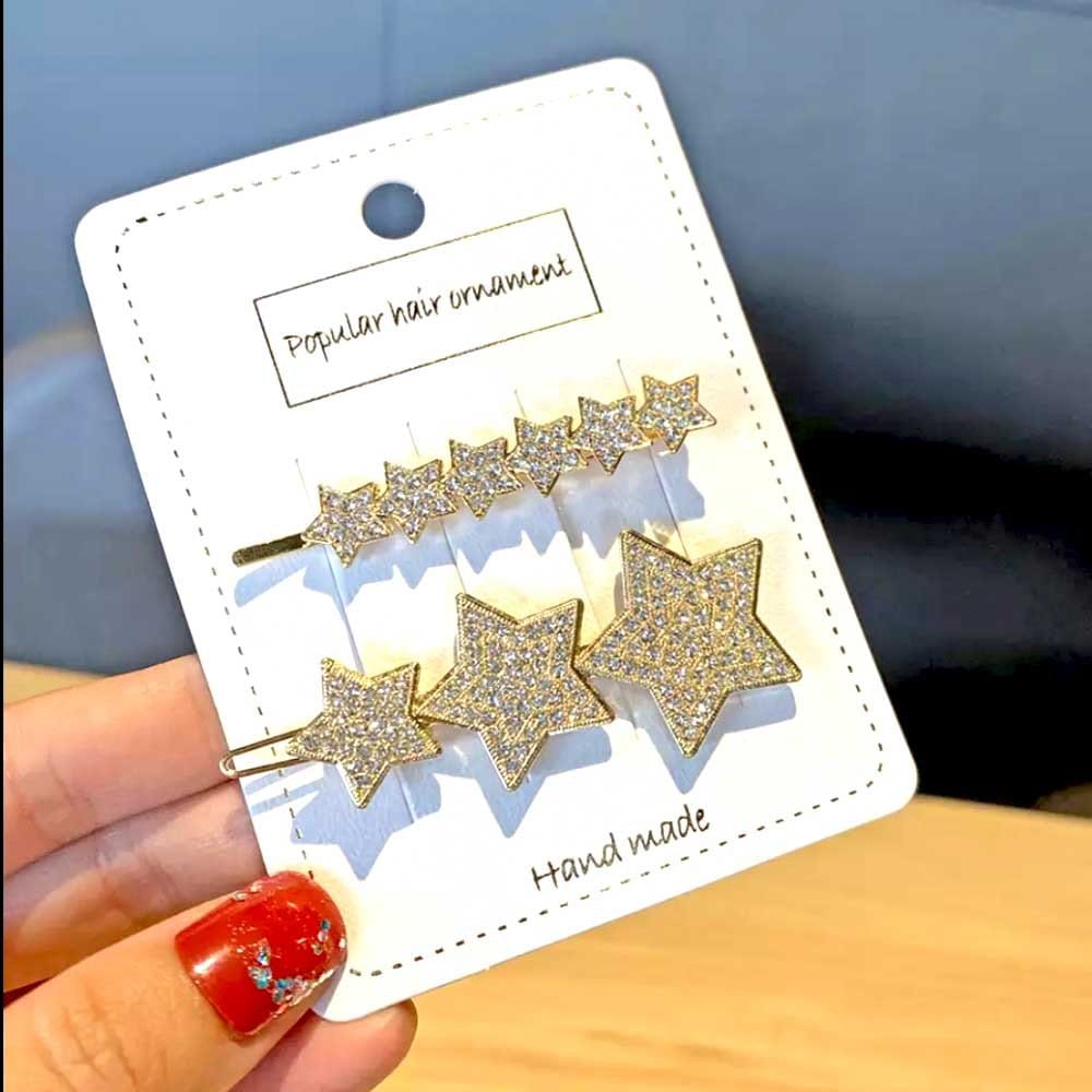 Set Of 2 | Luxe Star Twinkle Hair Clip Set