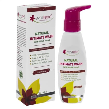 everteen Witch Hazel Intimate Wash for Moms - Natural Feminine Hygiene-105ml / 1 Pack