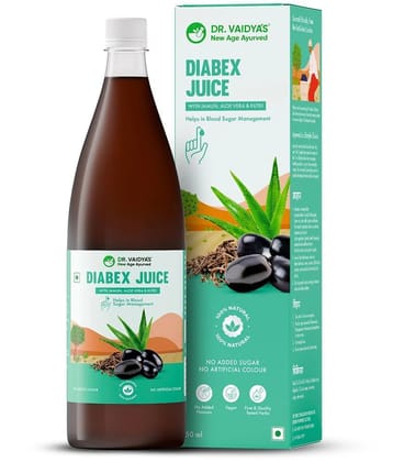 Dr. Vaidya’s Diabex Juice Helps Manage Blood Sugar Levels No Added Sugar No Artificial Flavour 950ml