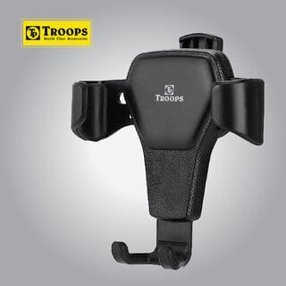 TP TROOPS Clamp Y Adjustable Air Vent Mobile Holder for Car with 360 Rotational, One Click Release Button.