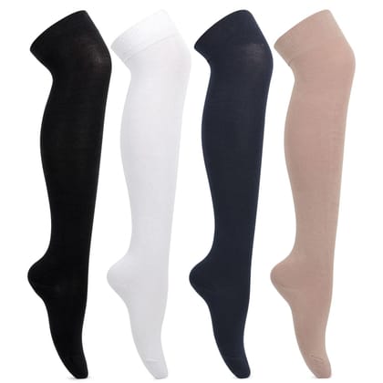 Formal Stockings For School Girls in Combo - Pack of 4 Assorted 3-5 Years