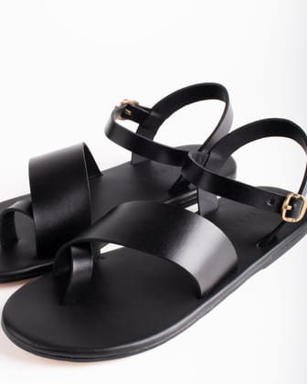 Diagonal Strap Sandals-3