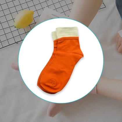 7357 Socks Breathable Thickened Classic Simple Soft Skin Friendly (1Pair)