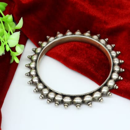 925 Sterling silver handmade vintage Kalash design customized bangle bracelet kada excellent wedding personalized gift jewelry NBA137