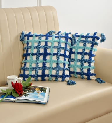 Boho Tufted Cushion cover - Set of 2-Design 5