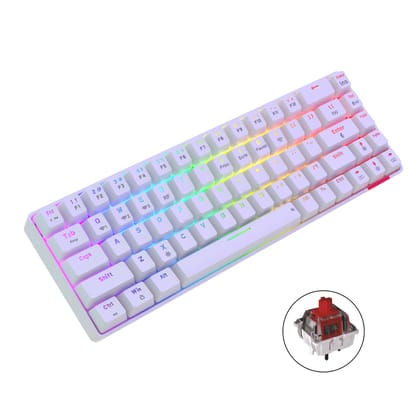 Portronics Hydra 10 Mechanical Wireless keyboard (Red)