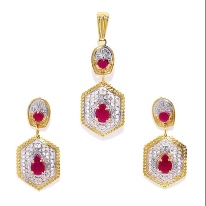22k Gold-Plated Pendant Set