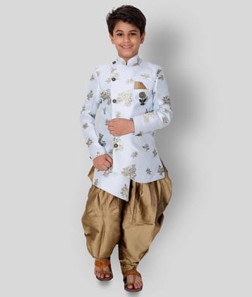 Fourfolds Ethnic Wear Indo Western and Dhoti set for Kids and Boys_FE604 - None