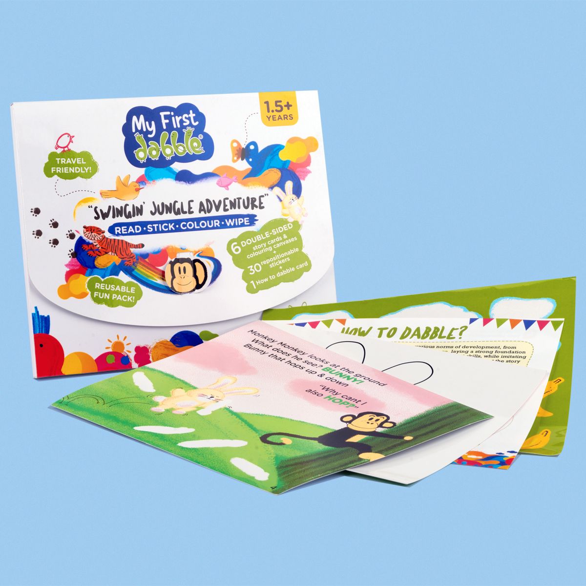 My First Dabble Swinginâ€™ Jungle Adventure | Reusable Story Card Set