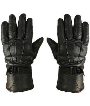 SUNSHOPPING Snow and Wind Proof Soft Warm for Riding, Cycling & Bike for Men’s & Women’s Black Winter Gloves. - Black