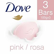 DOVE PINK/ROSA BEAUTY BATHING BAR 3*125 G