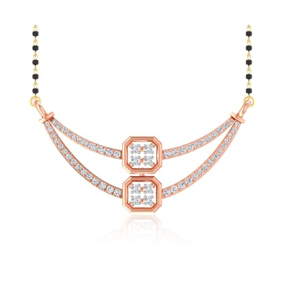 Senco Gold Delicate Delight Diamond Mangalsutra