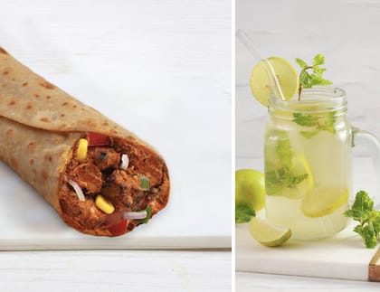 Classic Grilled Chicken Roll + Lemonade