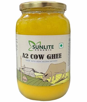 Sunlite Organic 100% Pure A2 Gir Cow Ghee, Vedic Bilona Method, Cultured, Ghee 500 mL