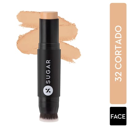 SUGAR Ace Of Face Foundation Stick - 32 Cortado (Medium, Golden Undertone) (12gm)-32 Cortado (Medium, Golden Undertone) / 12gm