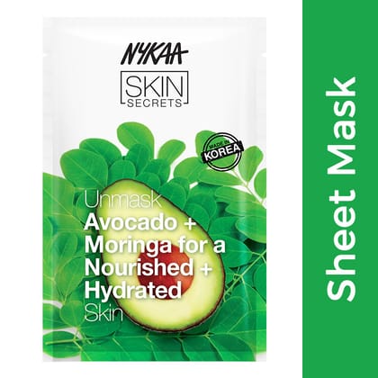 Nykaa Skin Secrets Exotic Indulgence Avocado + Moringa Sheet Mask For Nourished & Hydrated Skin(20ml)