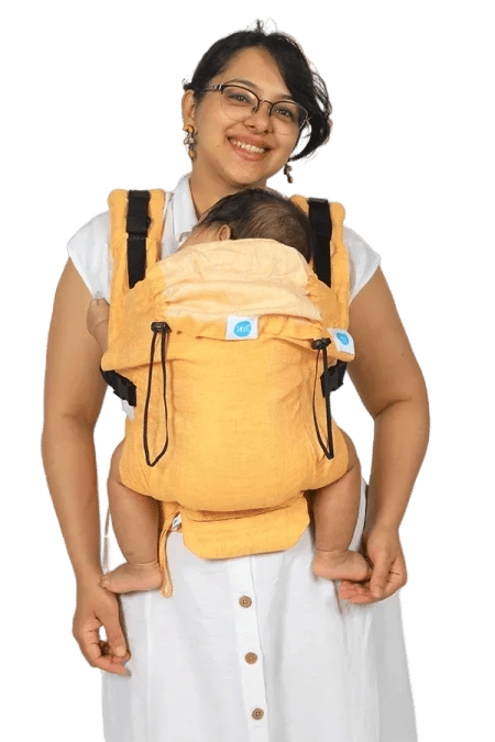 Aseema Linen Customisable Baby Carrier-Sunny
