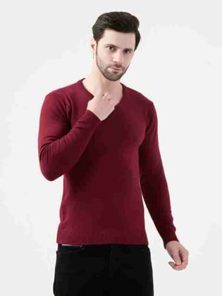 Albion Mens Mehroon Pullover