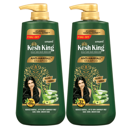 Kesh King Ayurvedic Anti Hair Fall Shampoo 600ML - Pack of 2