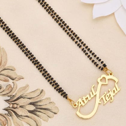 Personalised Double Name Mangalsutra - S35463