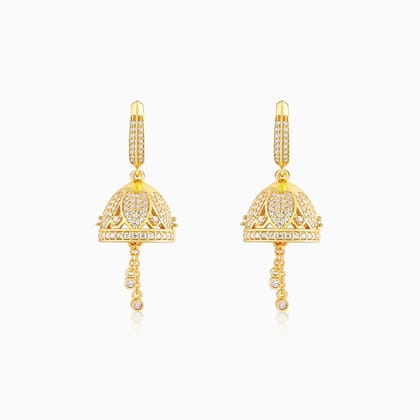 Golden Leaf Bali Earrings