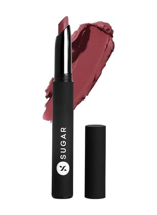 SUGAR Cosmetics - Matte Attack - Transferproof Lipstick - 15 Salmon Republic (Deep Salmon Pink) - 2 gms - Transferproof Lipstick Matte Finish, Lasts Up to 8 hours