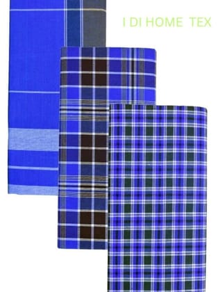 DI HOME TEX Cotton Blend Men's Lungi Multi ( Pack of 2 ) - None